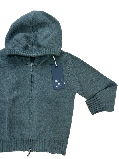 Maglioncino zip Jurta verde bosco