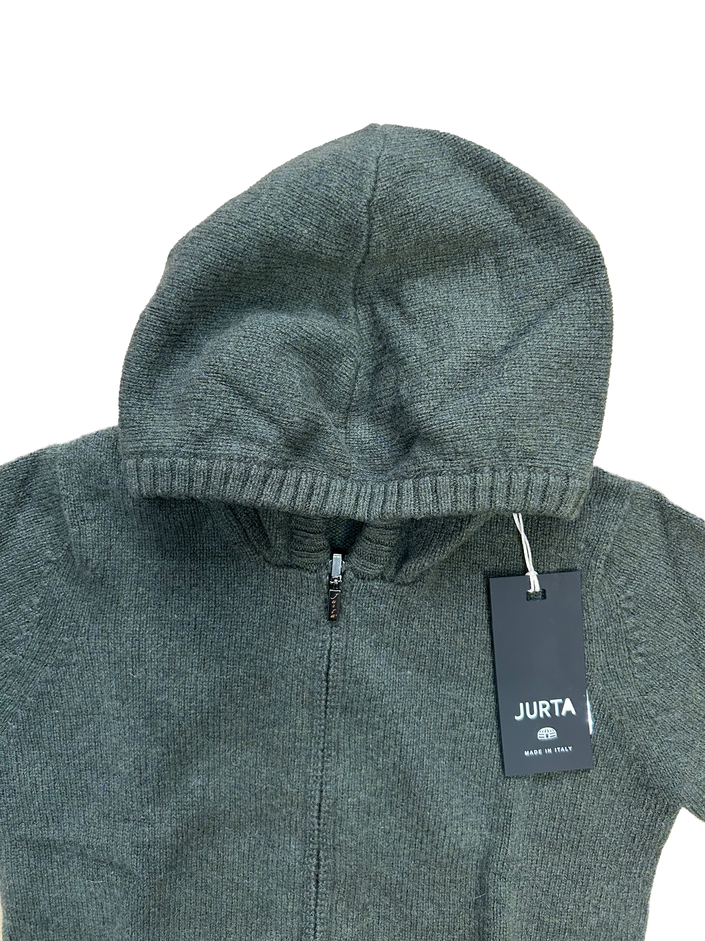 Maglioncino zip Jurta verde bosco