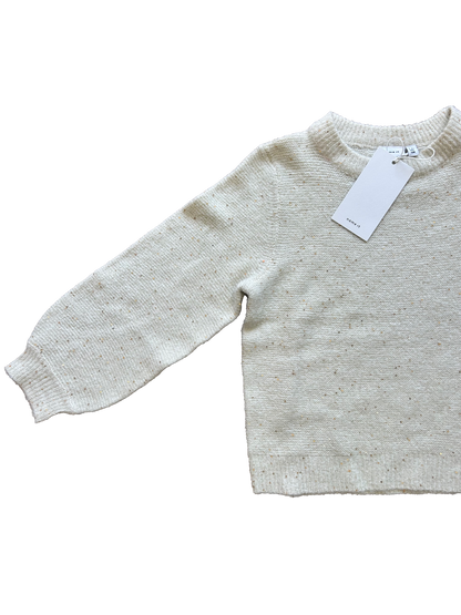 Maglioncino panna pailettes