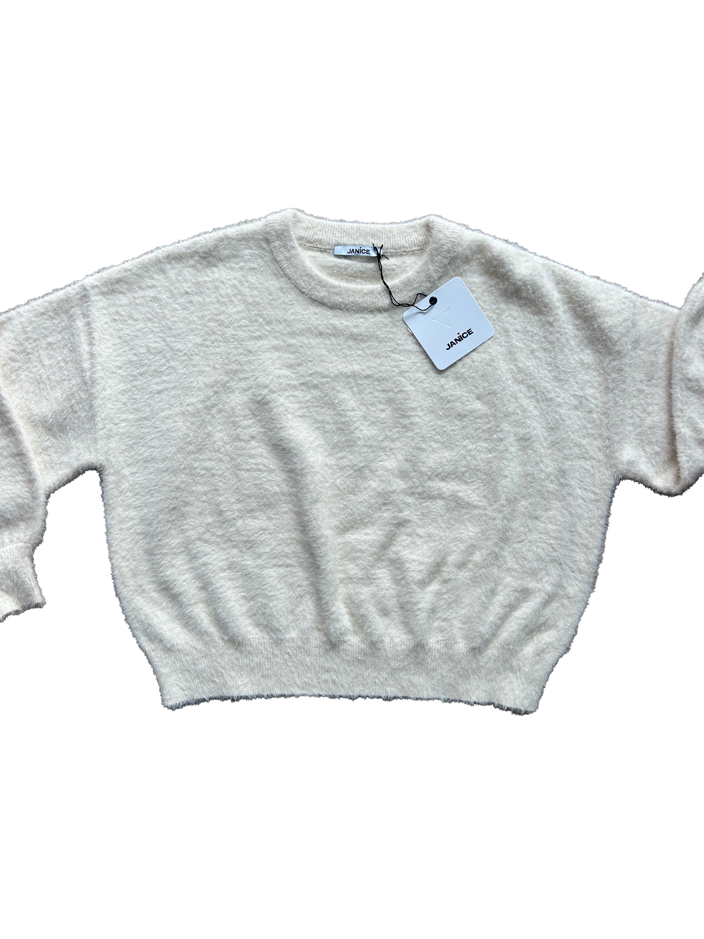 Maglioncino peluche panna