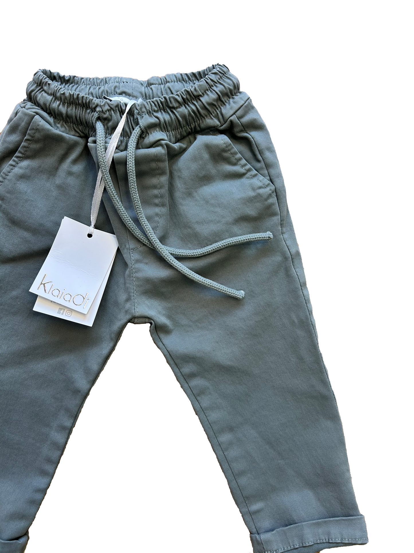 Pantalone grigio fango