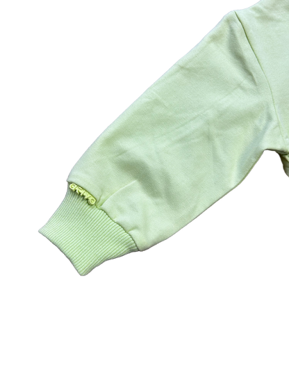 Felpa stampa smile verde