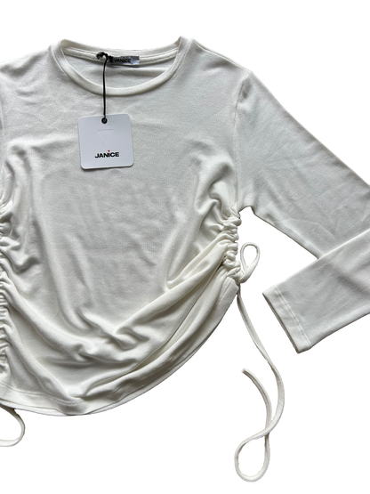 Shirt in maglia bianca