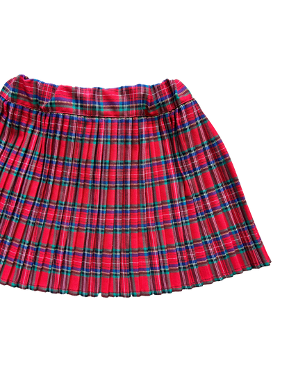 Gonna pieghe scozzese