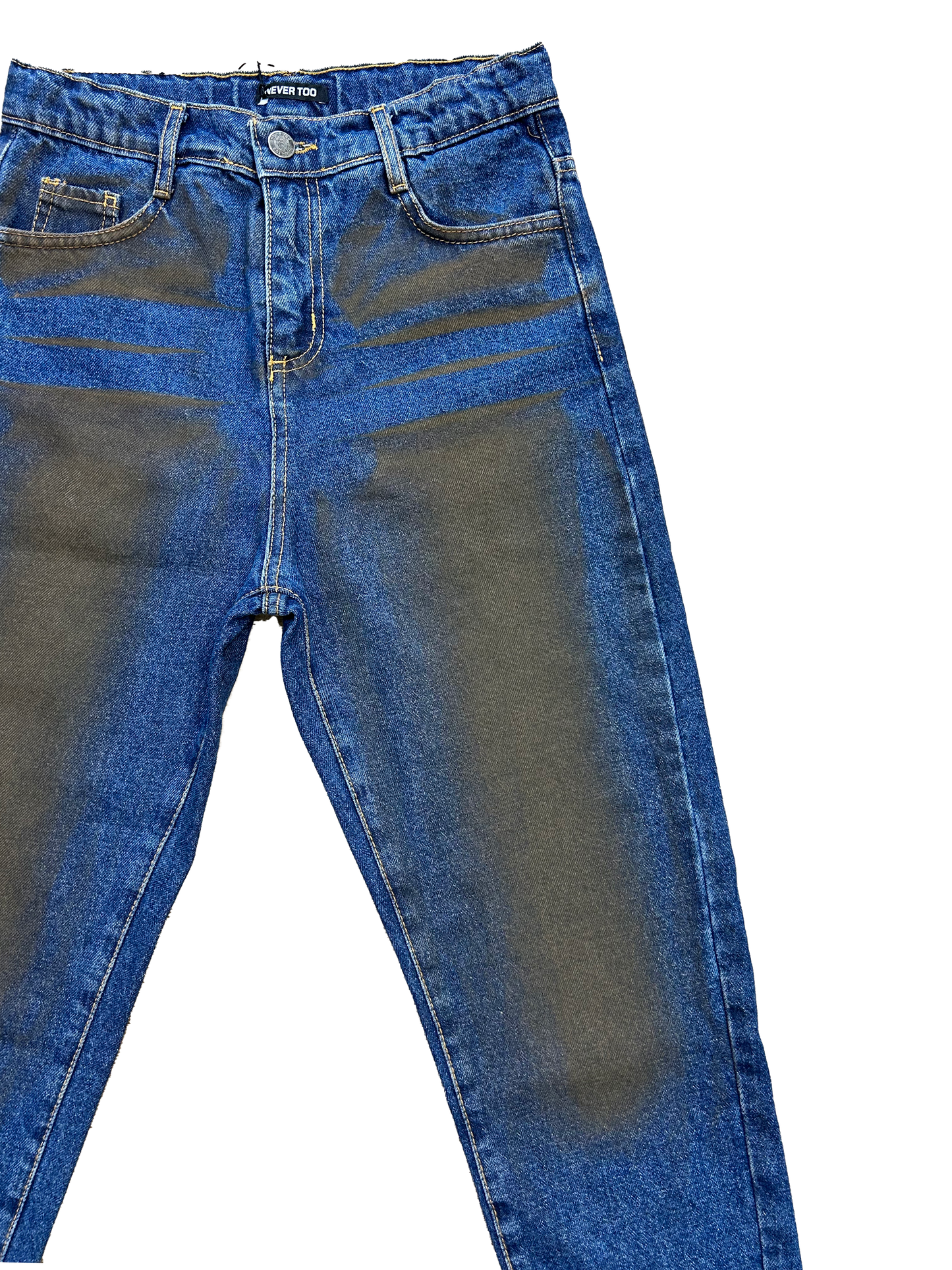 Jeans baggy sfumato