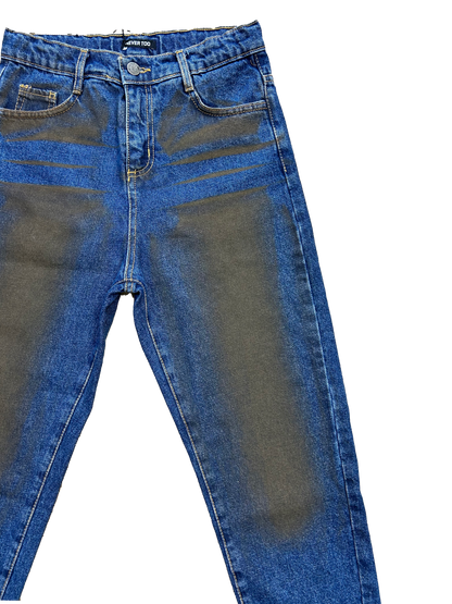 Jeans baggy sfumato