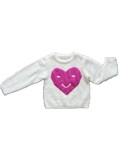 Maglioncino peluche cuore