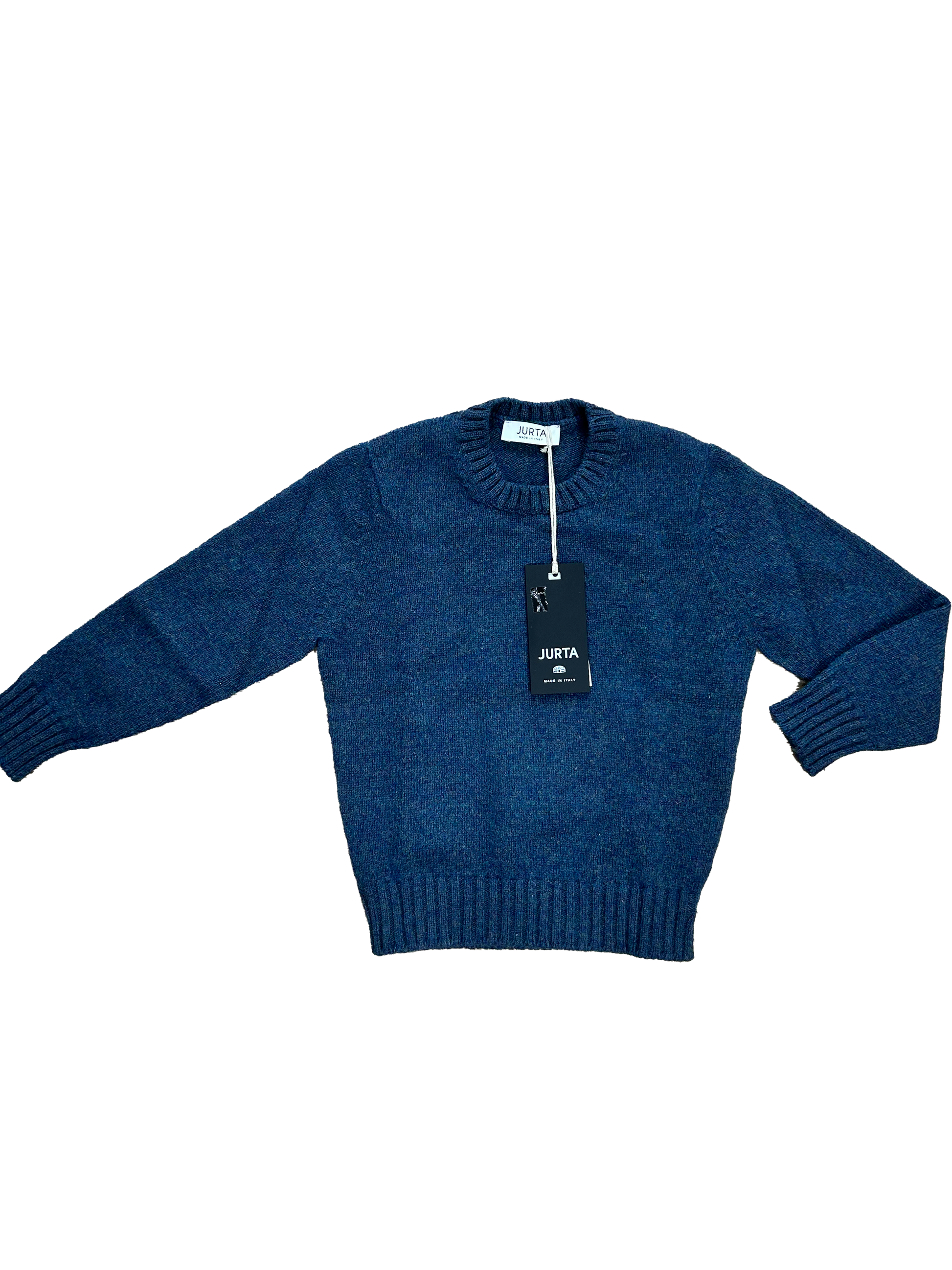 maglioncino in lana blu tweed per bambino e ragazzo negozio abbigliamento napoli