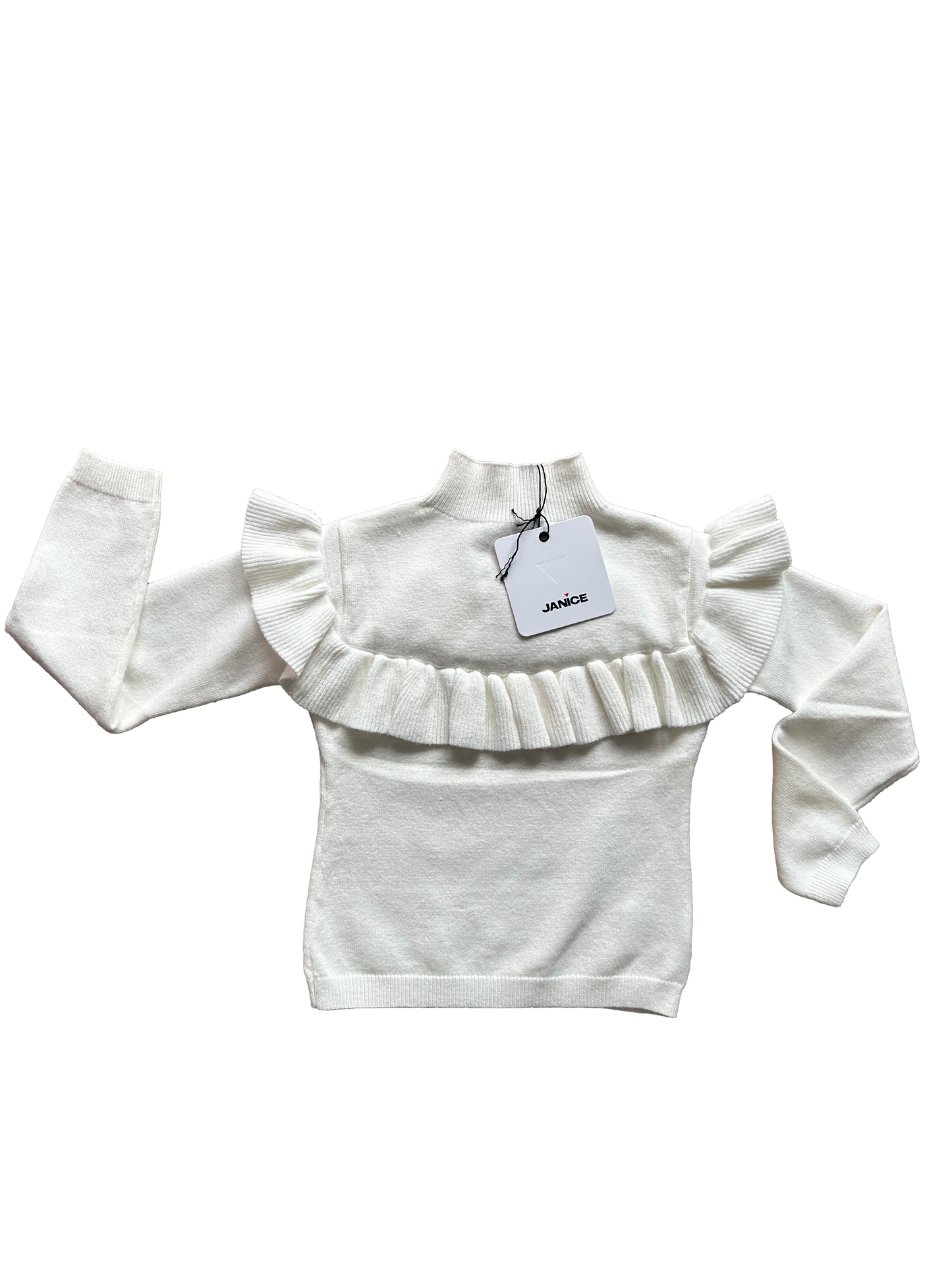 maglioncino bianco bimba janice abbigliamento bambina 