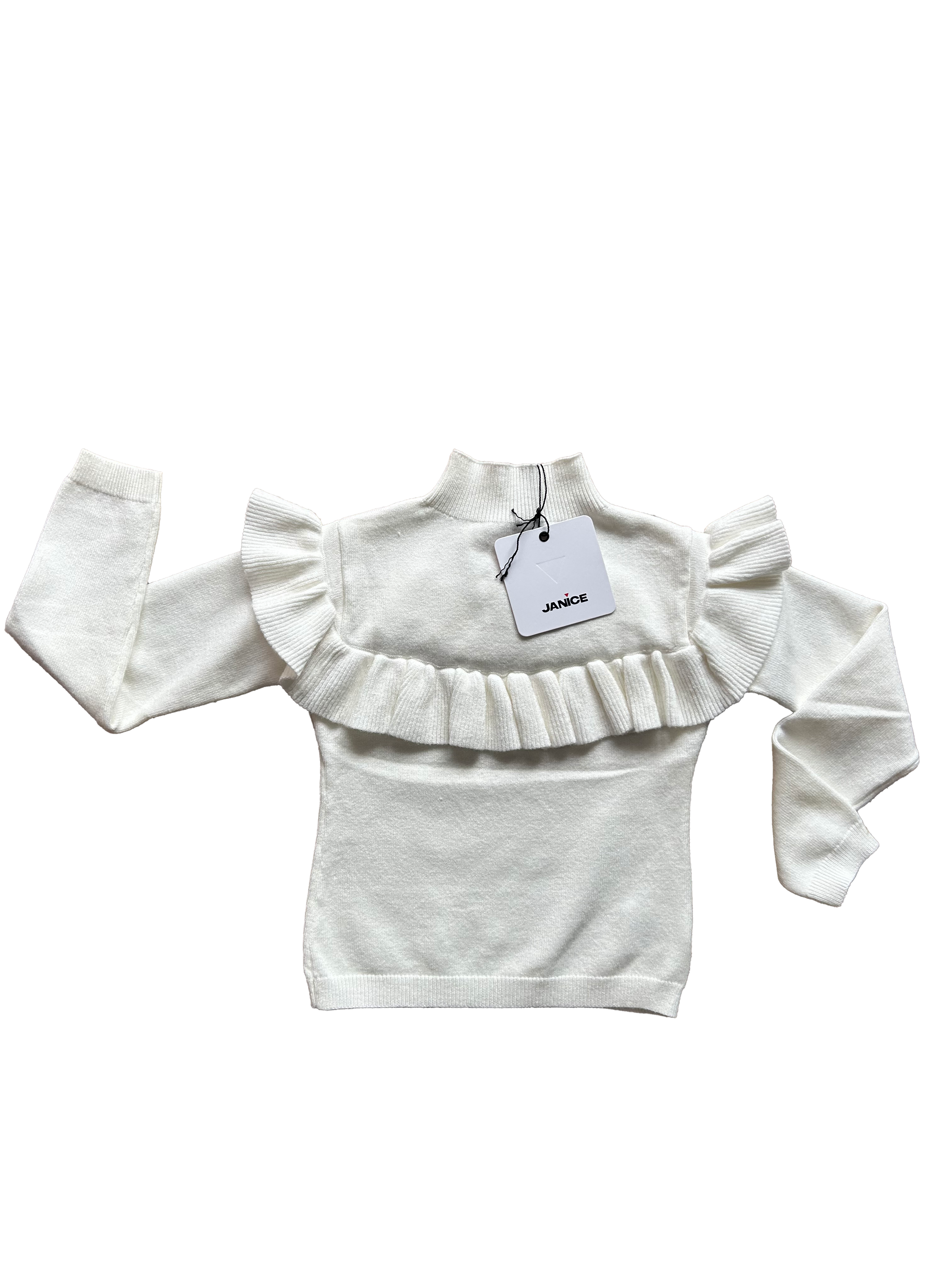 maglioncino bianco bimba janice abbigliamento bambina 