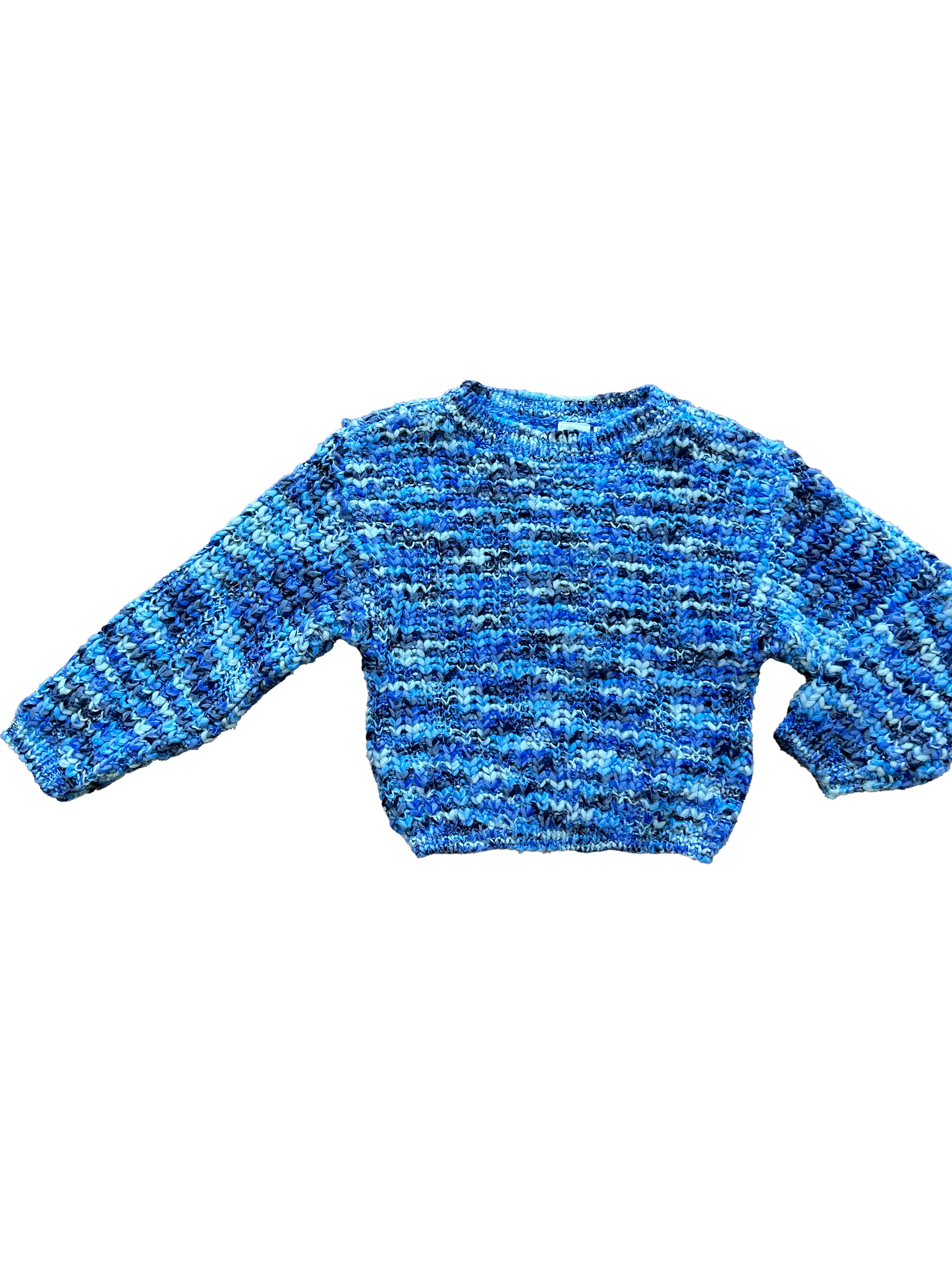 Maglioncino treccia azzurro