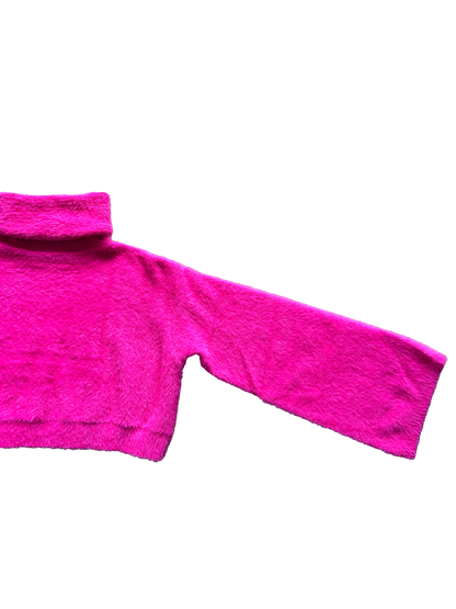 Maglioncino crop fucsia