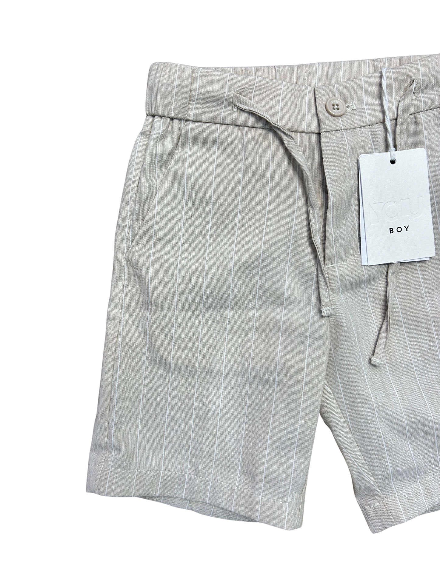 bermuda classico beige gessato yclu per bambini