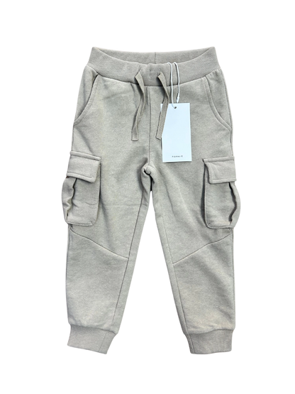 pantalone in cotone sportivo modello cargo beige nameit per bambino 