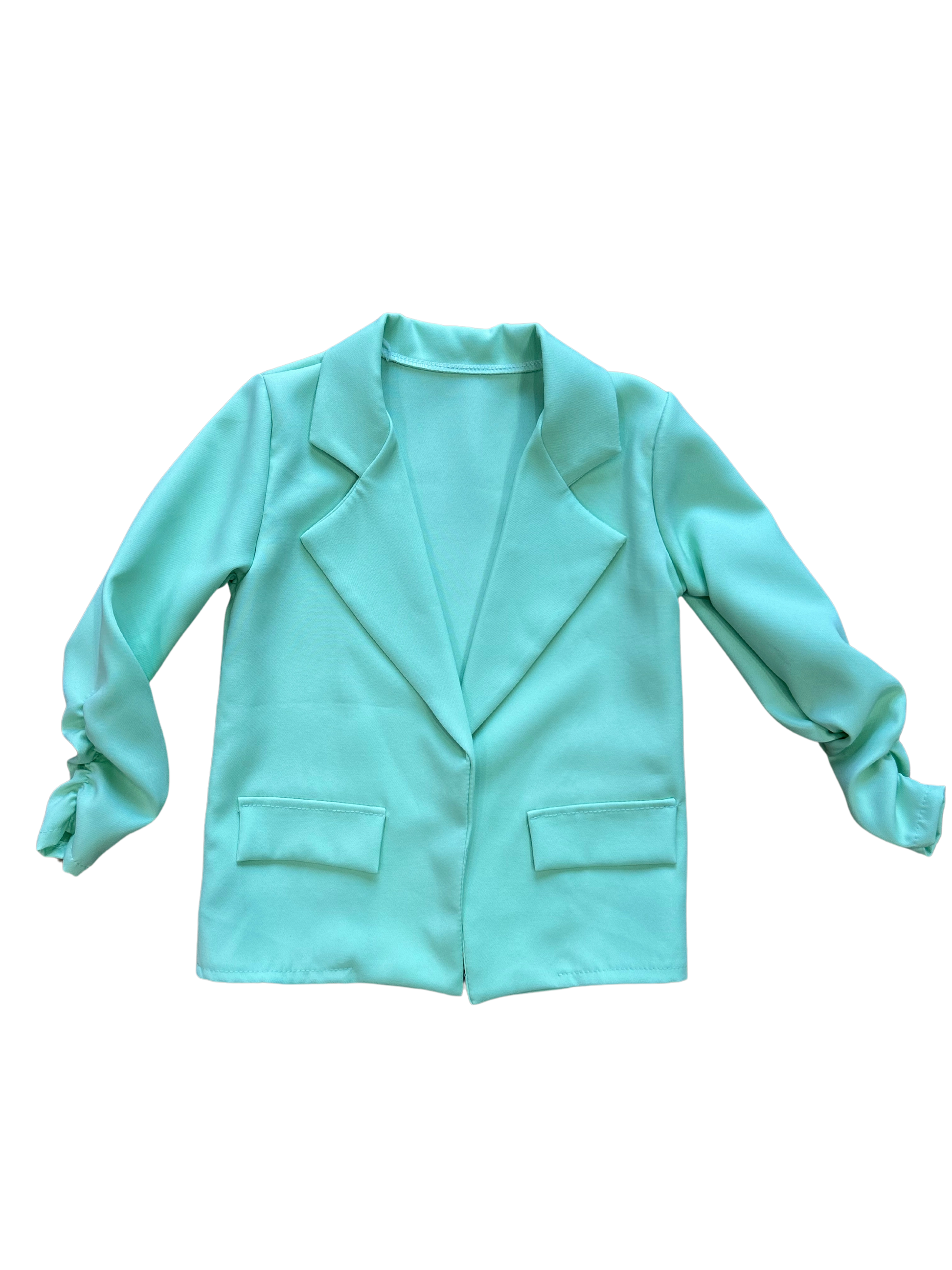 Blazer per bambina verde pastello