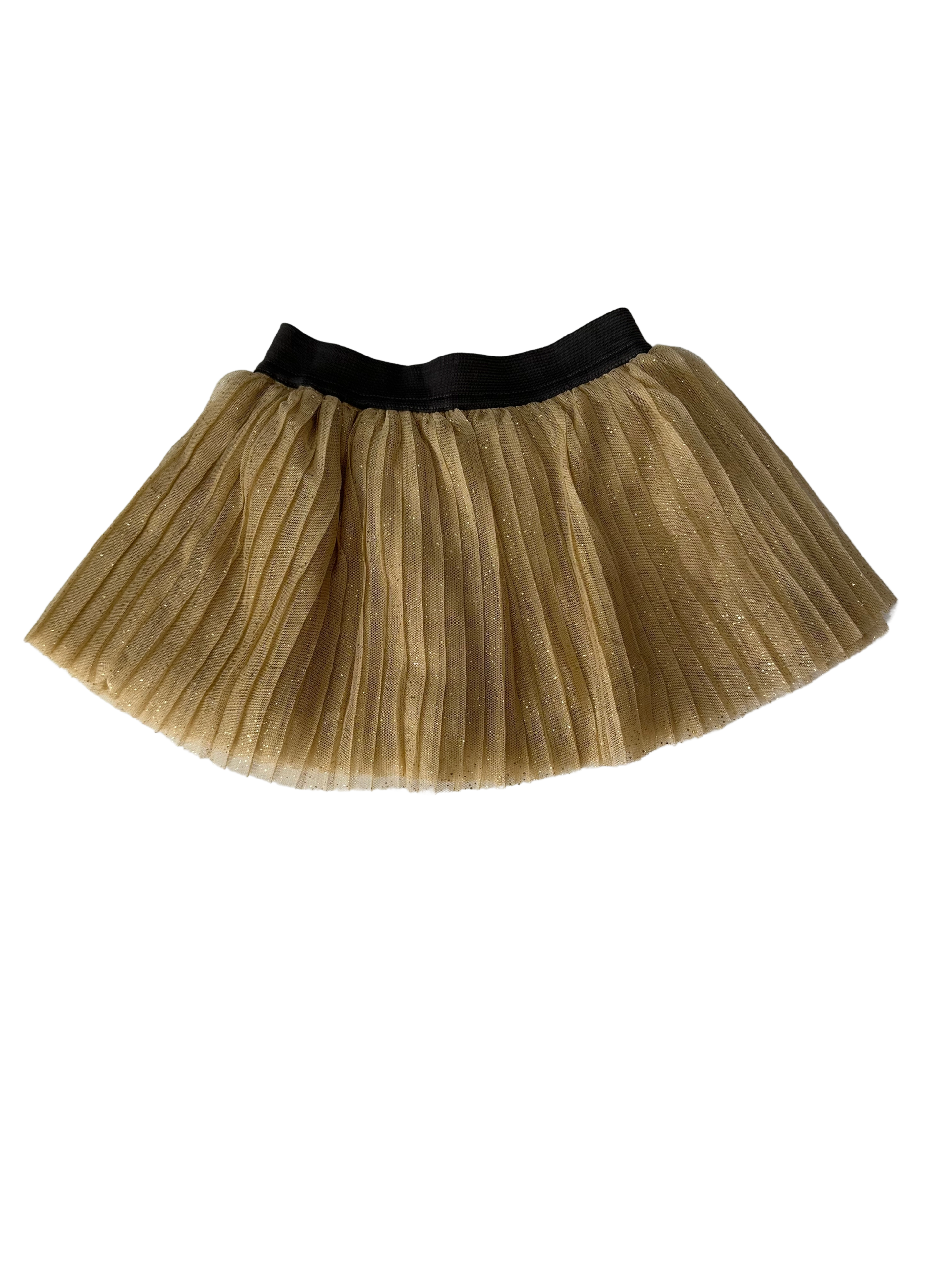 gonna in tulle oro per neonata