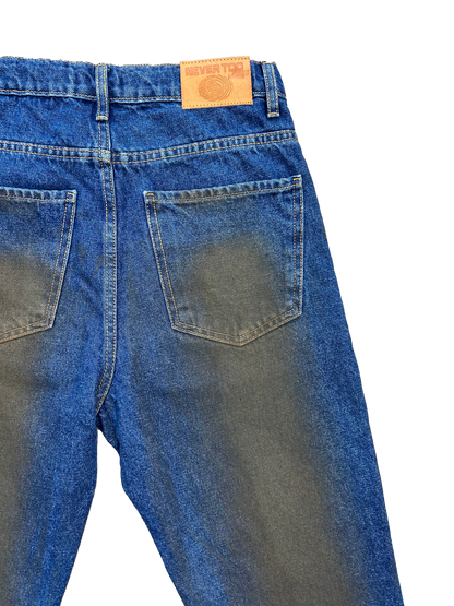 Jeans baggy sfumato
