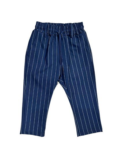 pantalaccio blu gessato per bambino