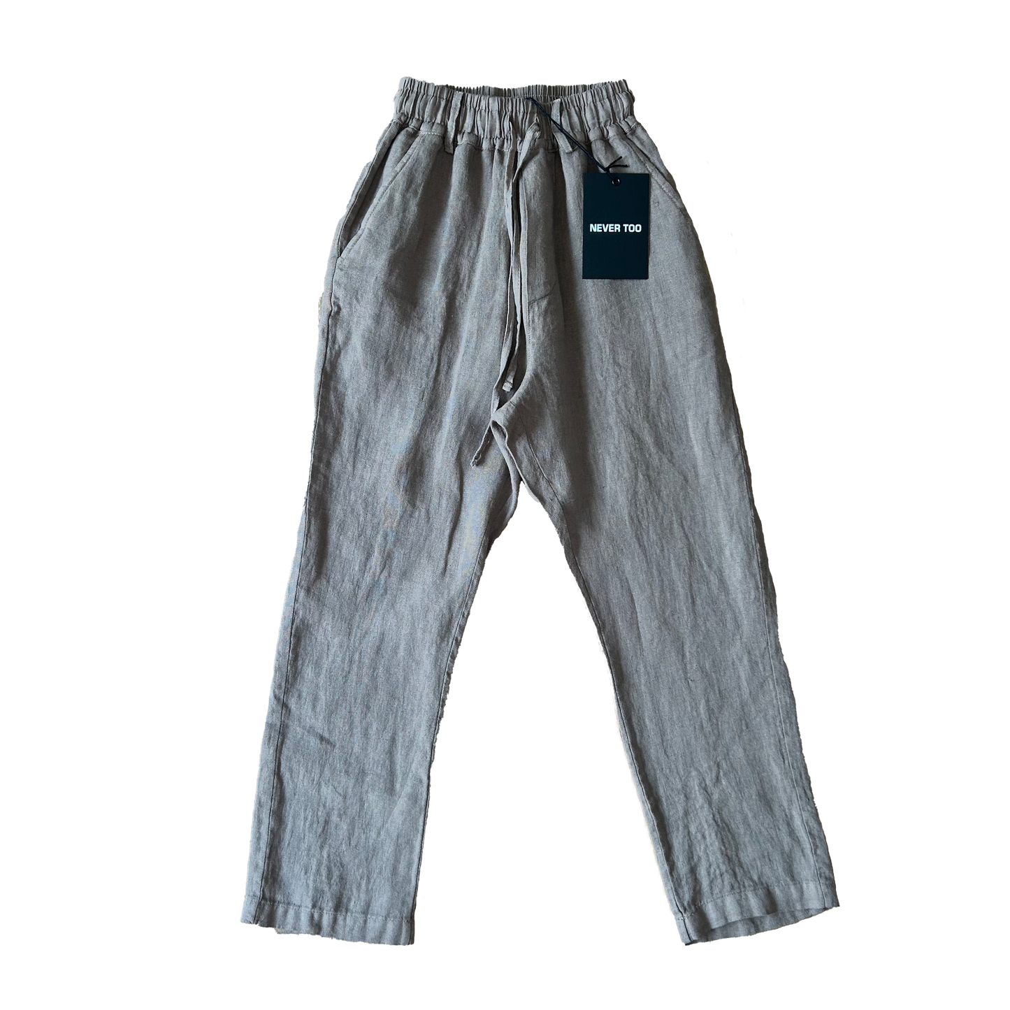 Pantalaccio misto lino fango