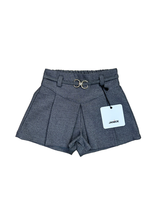 pantaloncino janice grigio per bambina