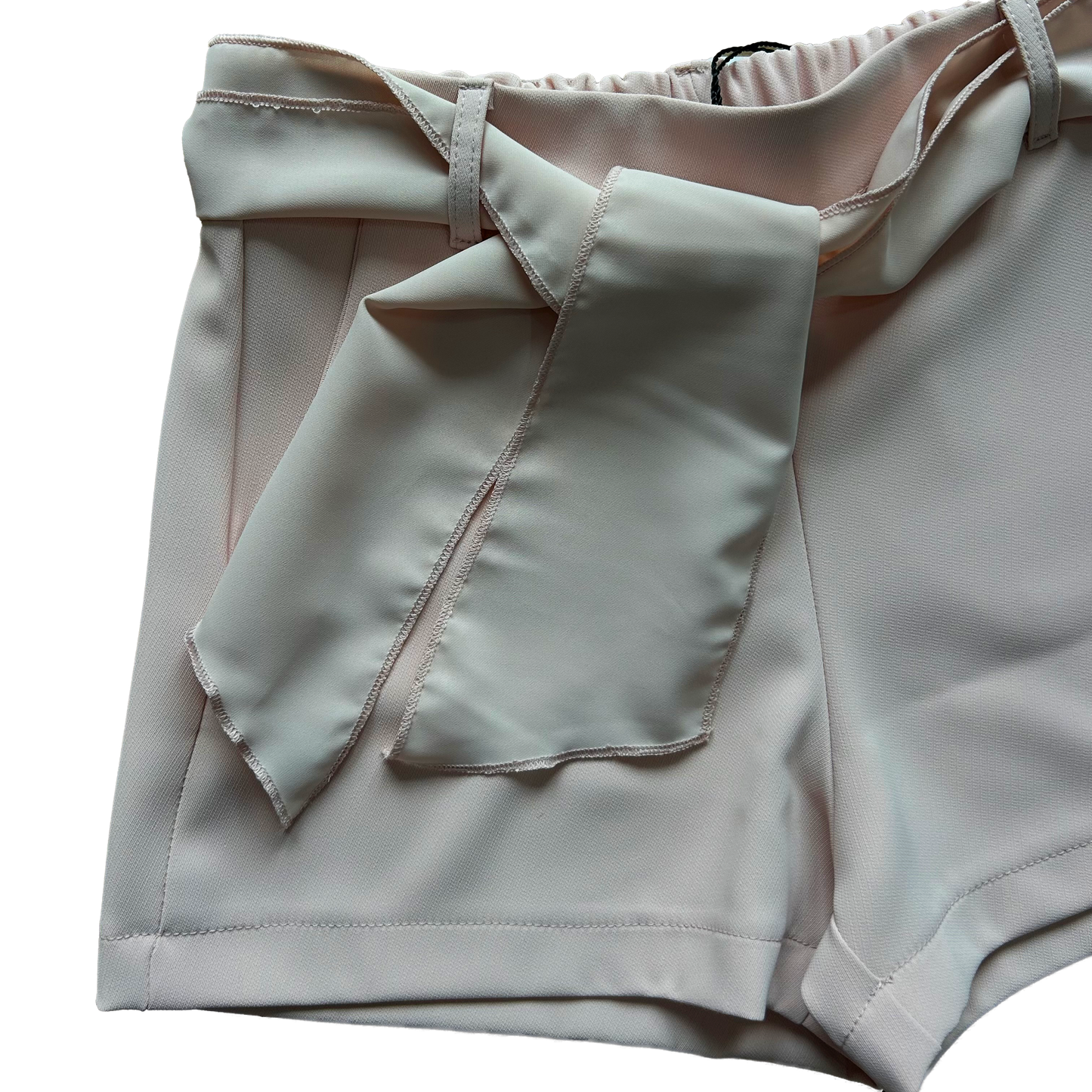 Pantaloncino fiocco cipria