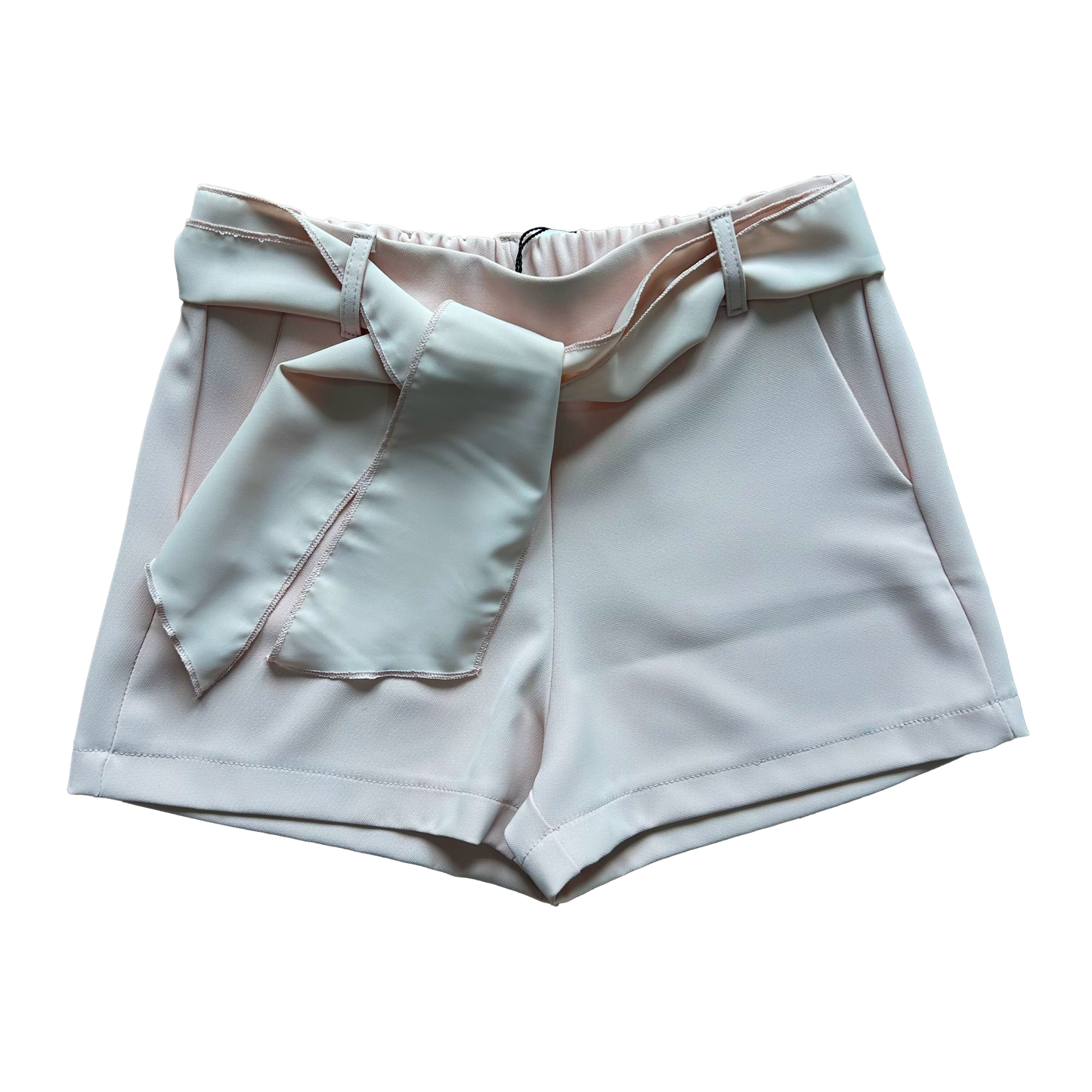 Pantaloncino fiocco cipria