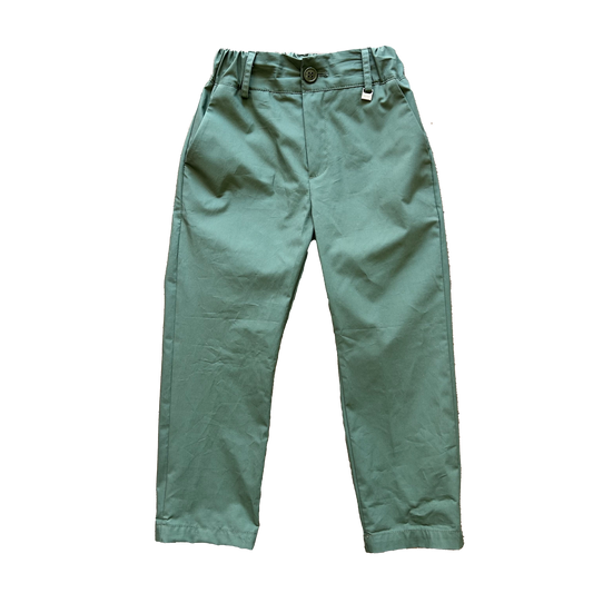 Pantalone cotone verde militare