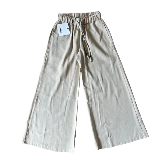 Pantalone palazzo misto lino