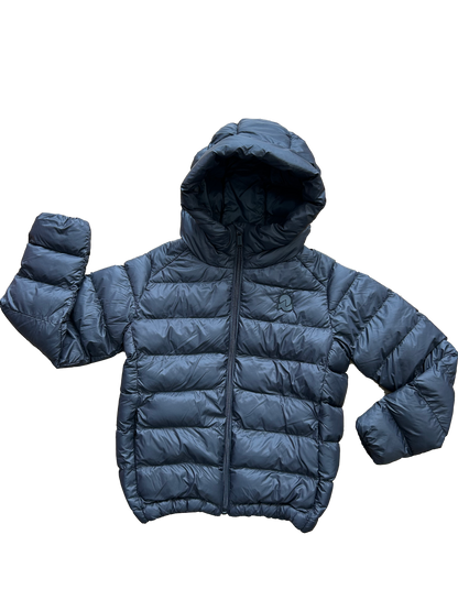 Piumino invicta nero con cappuccio per bambino