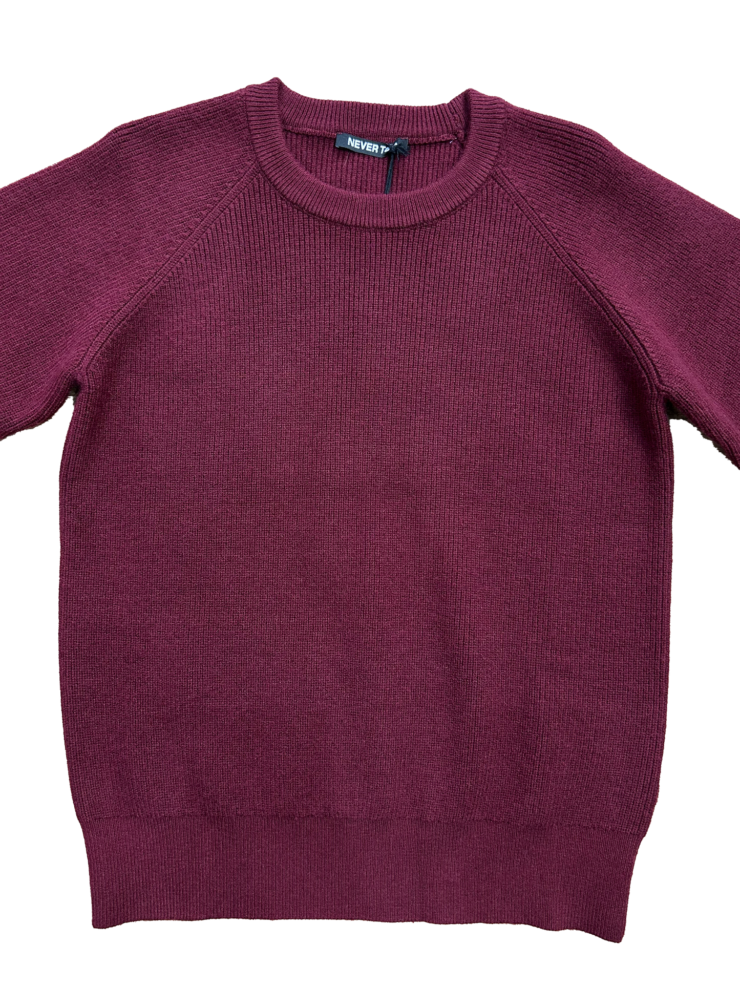 Maglione girocollo bordeaux