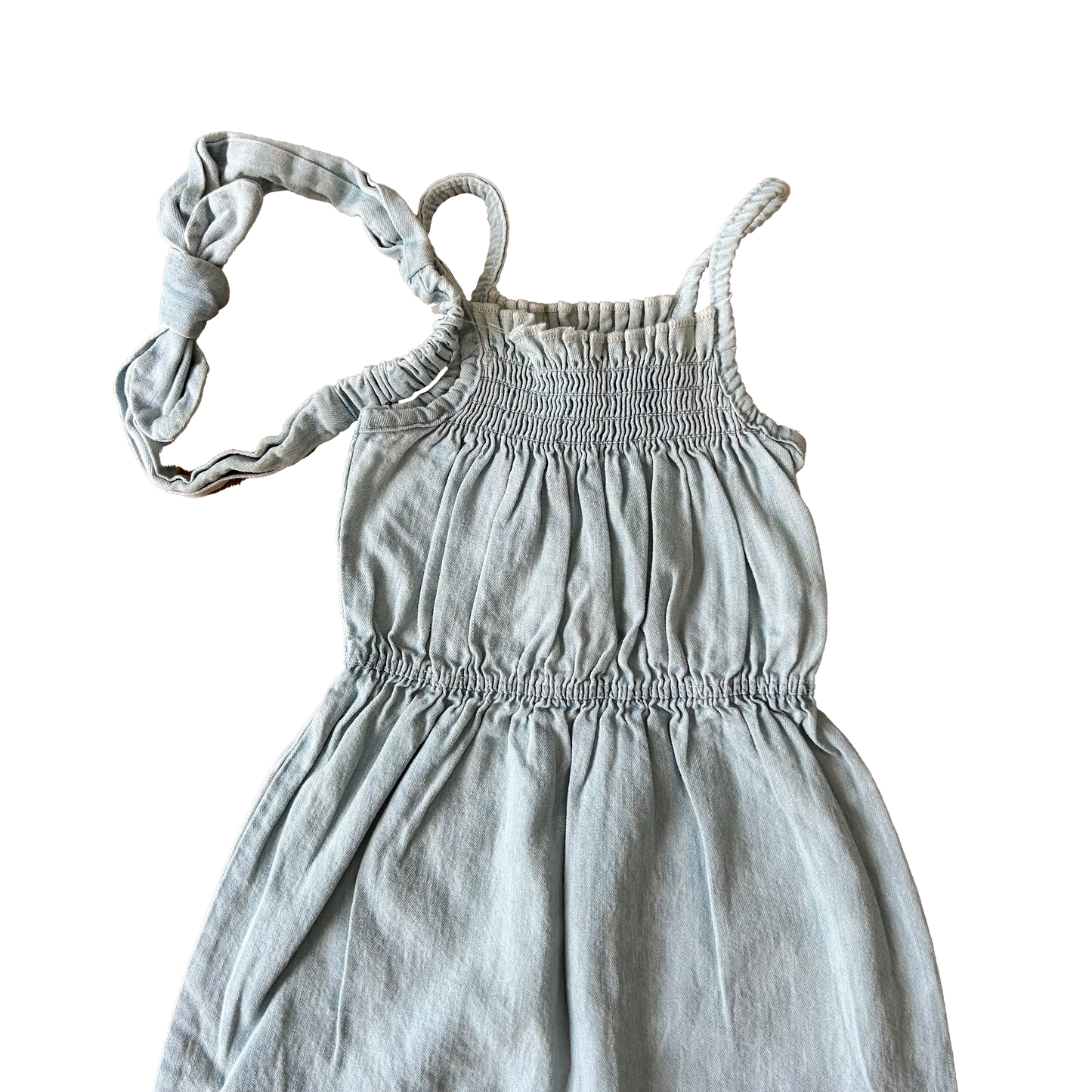 Jumpsuit denim con fascia