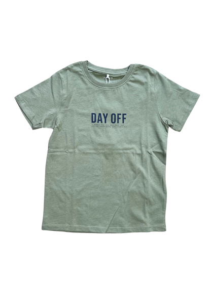 t-shirt nameit con stampa avanti e retro verde militare per bambini e ragazzi