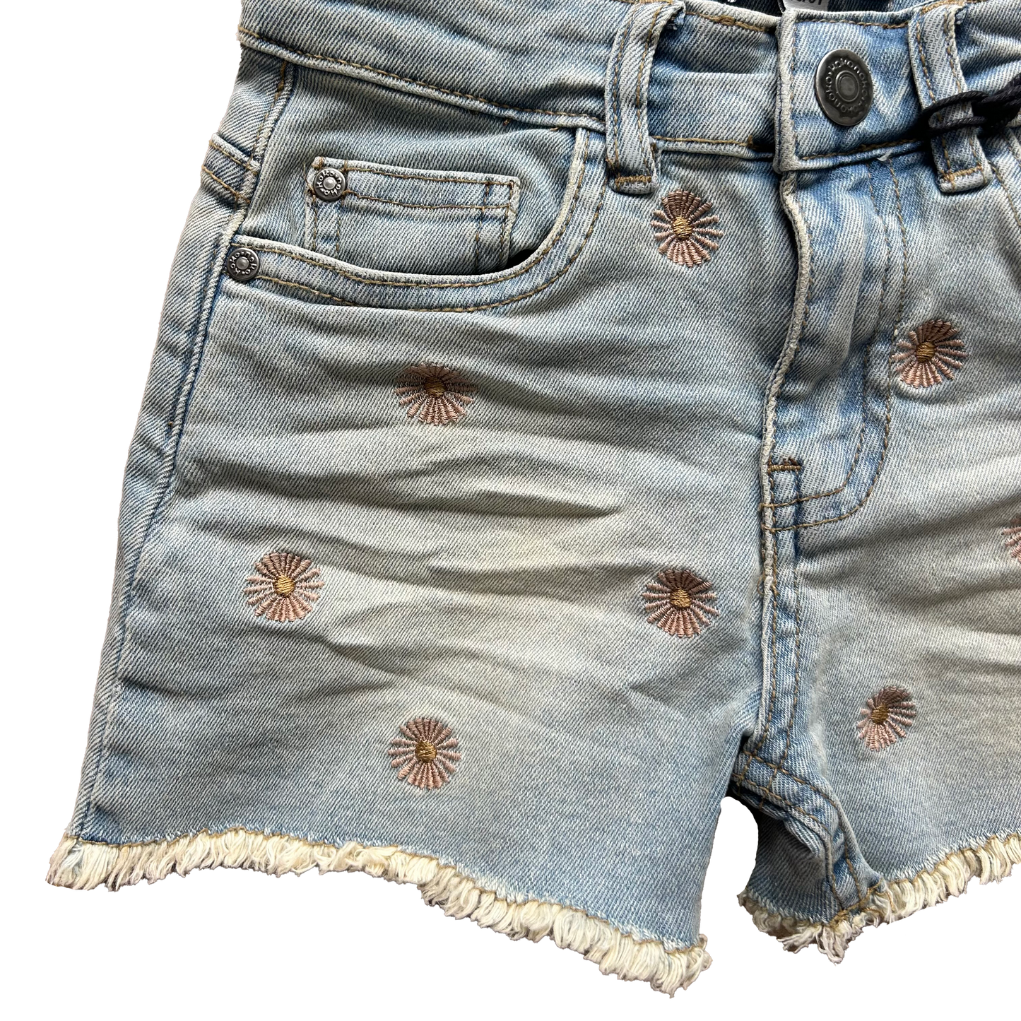 Pantaloncino jeans fiorellini