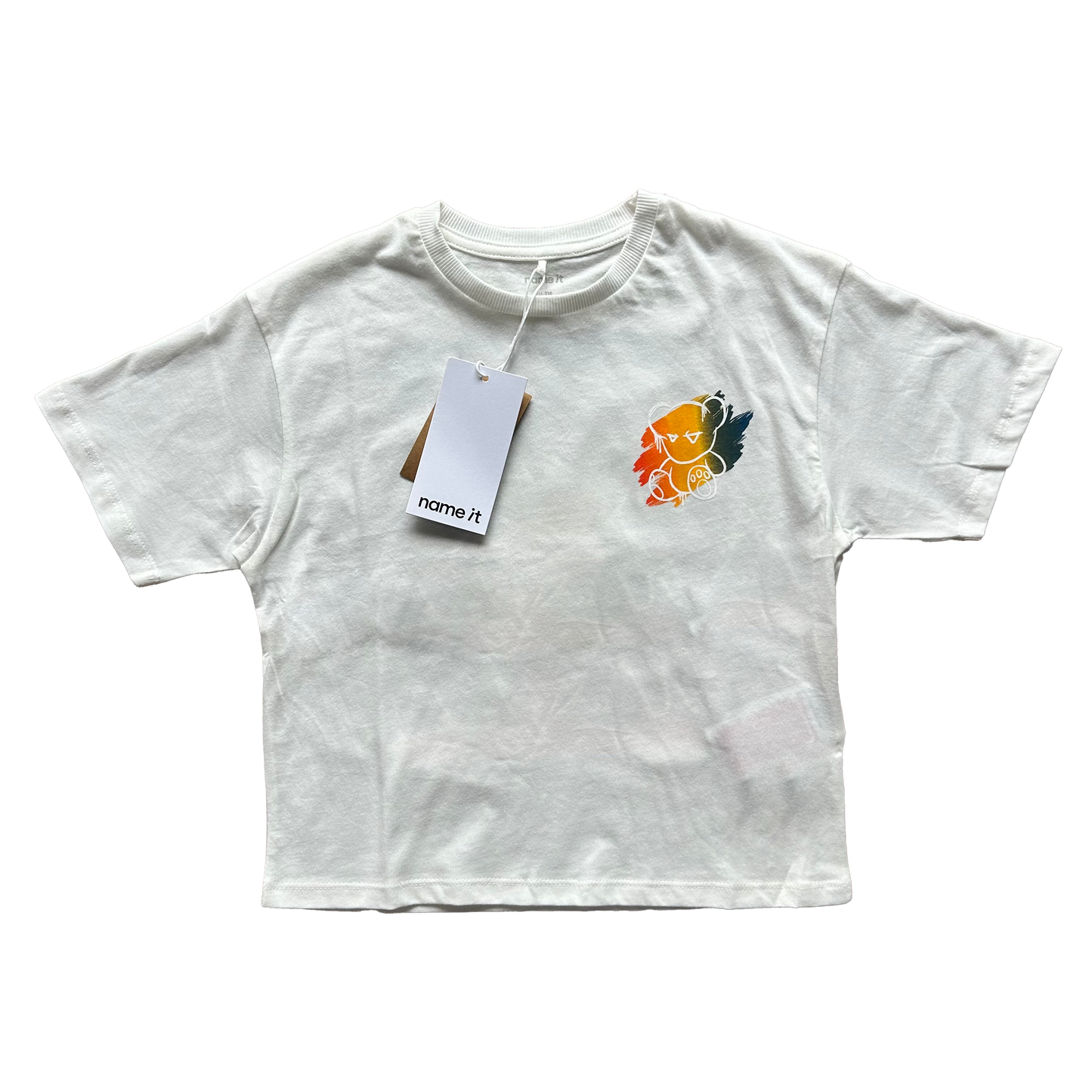 T-shirt stampa multicolore