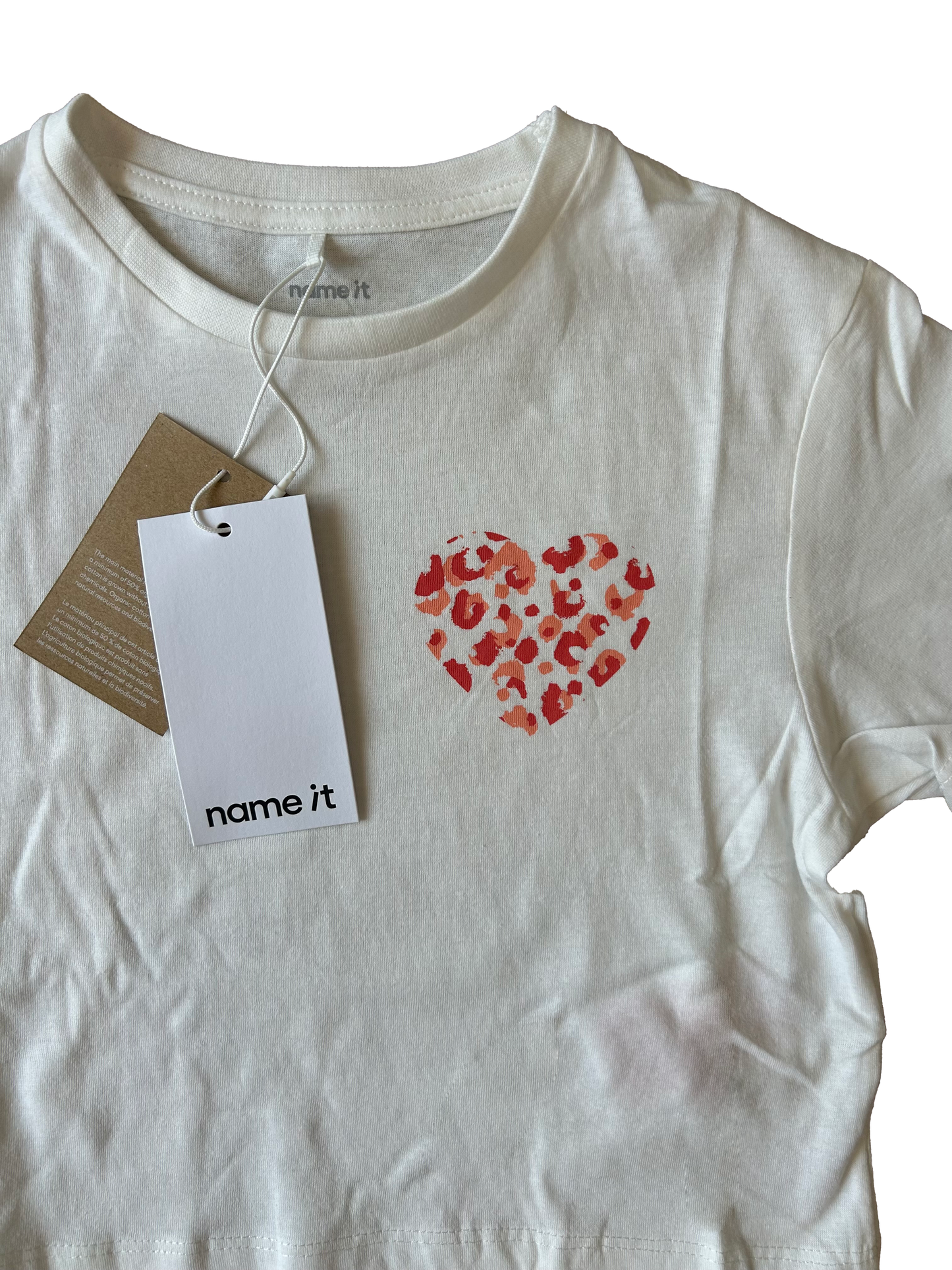 T-shirt cuore animalier