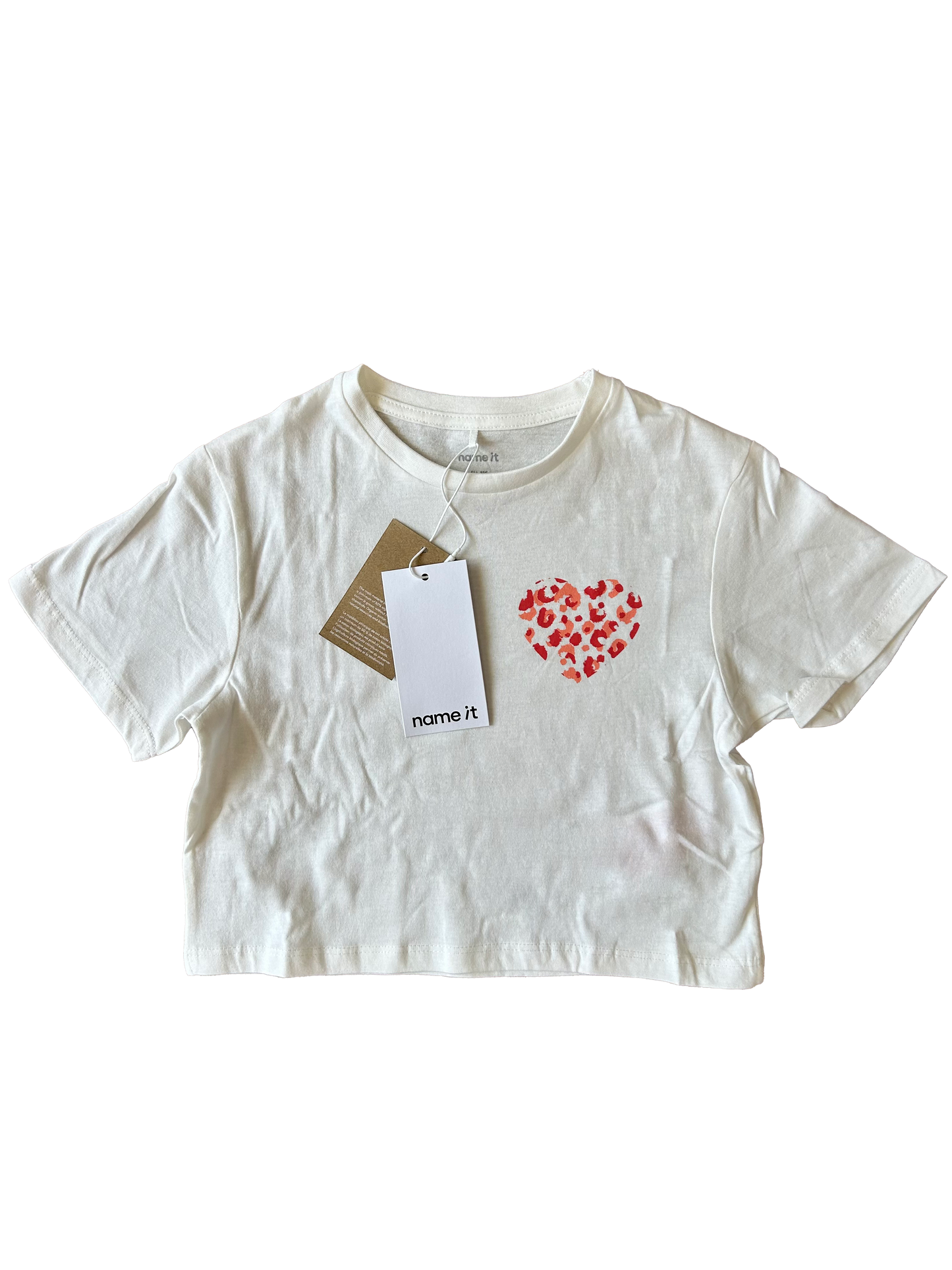 T-shirt cuore animalier