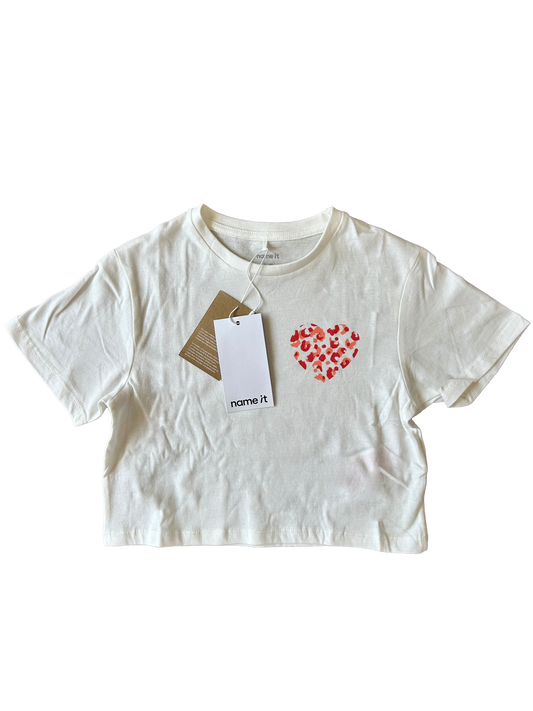 T-shirt cuore animalier
