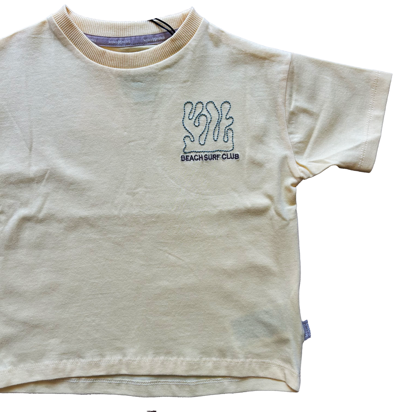 T-shirt giallo paglierino