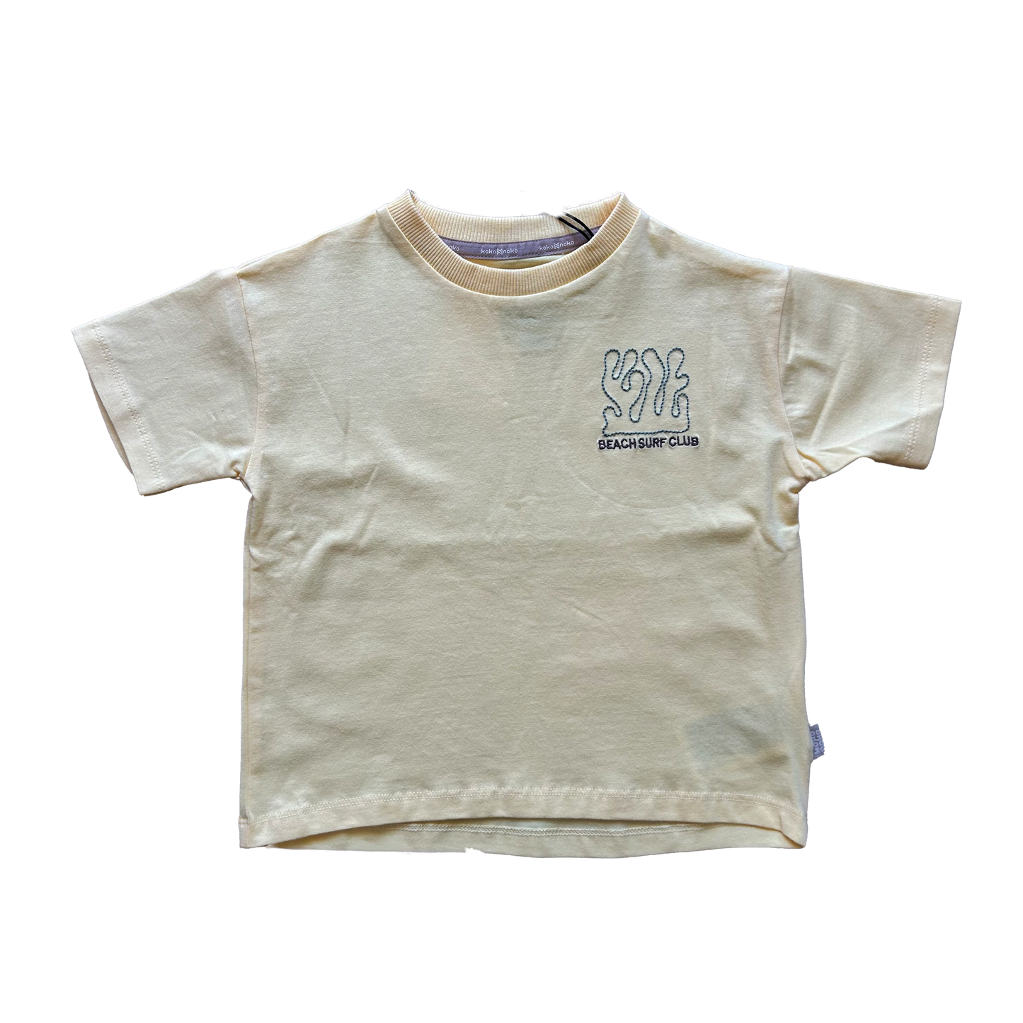T-shirt giallo paglierino