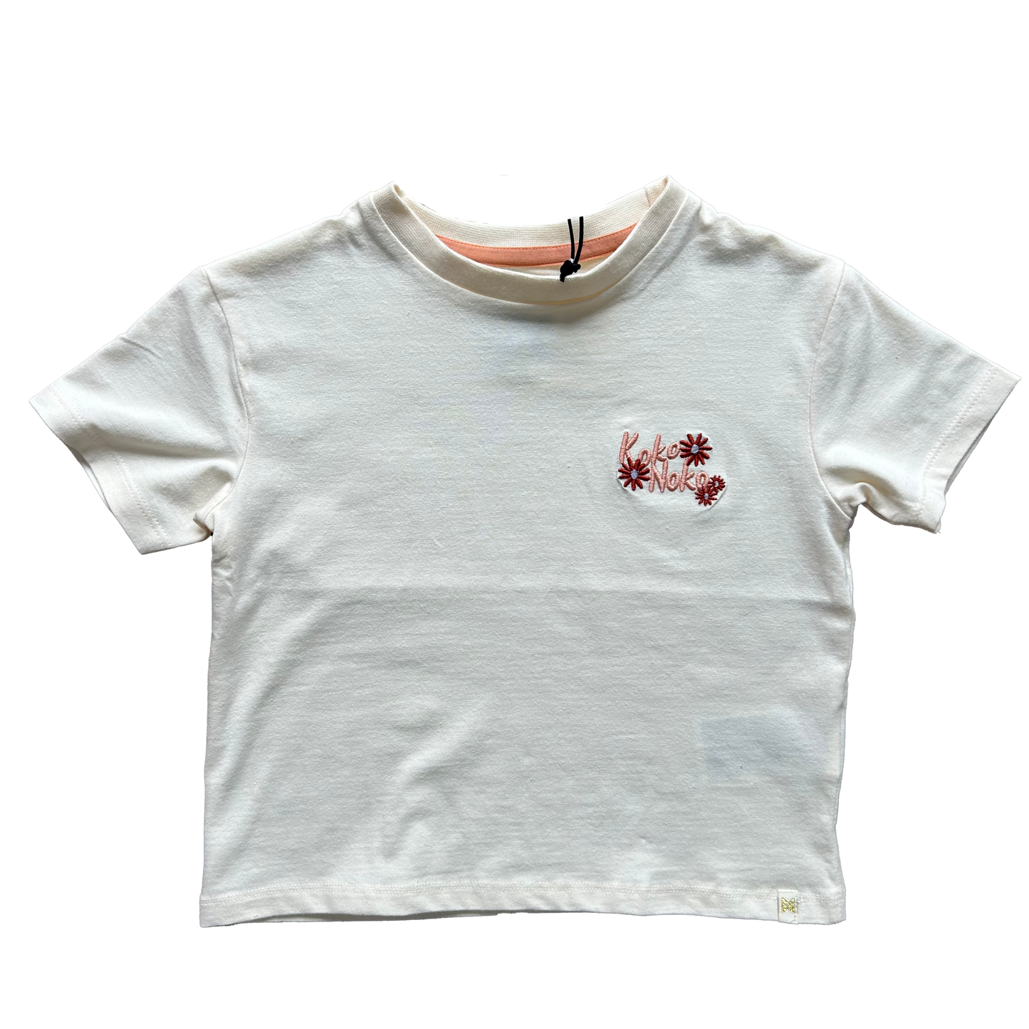 T-shirt ricamo fiorellini