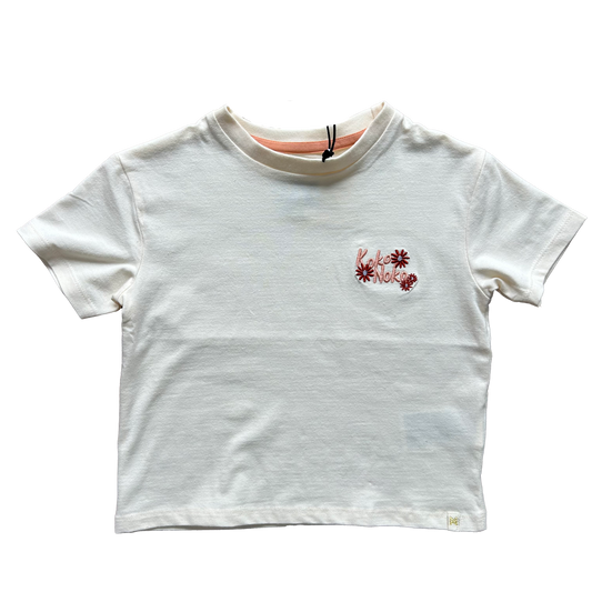T-shirt ricamo fiorellini