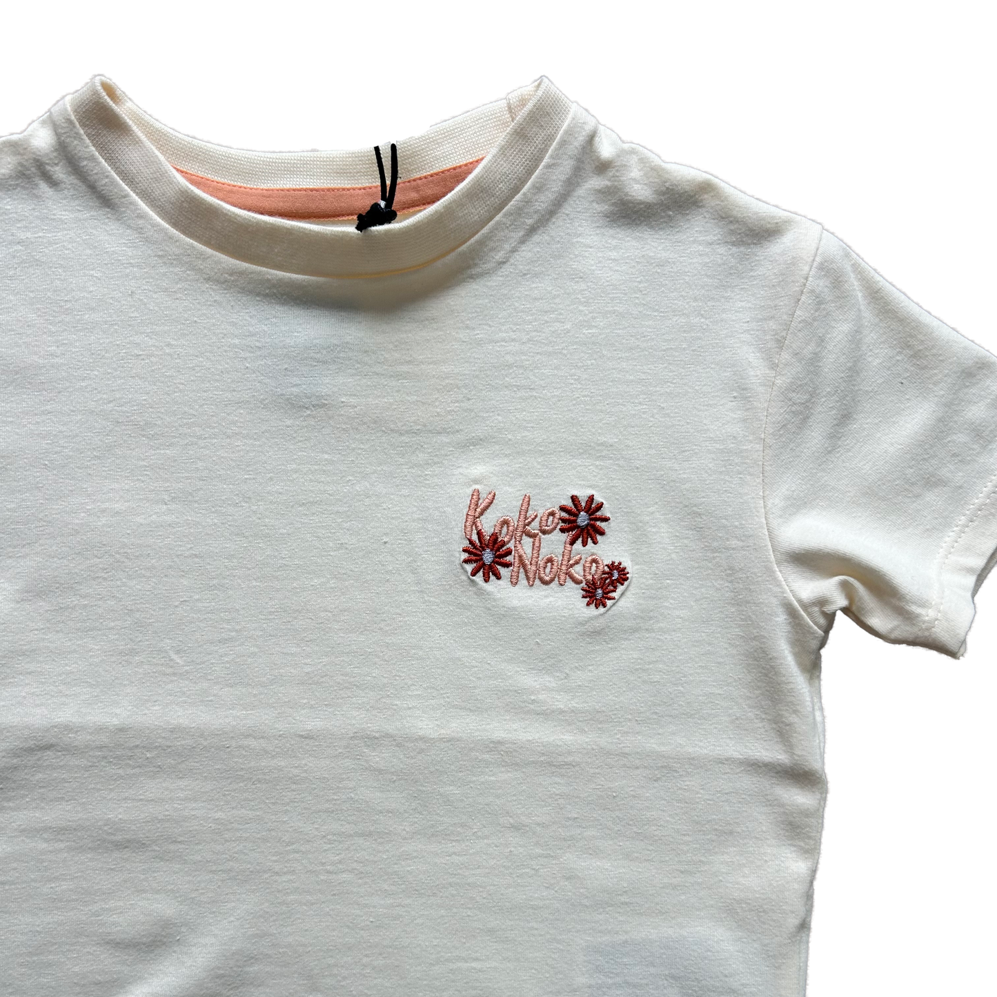 T-shirt ricamo fiorellini