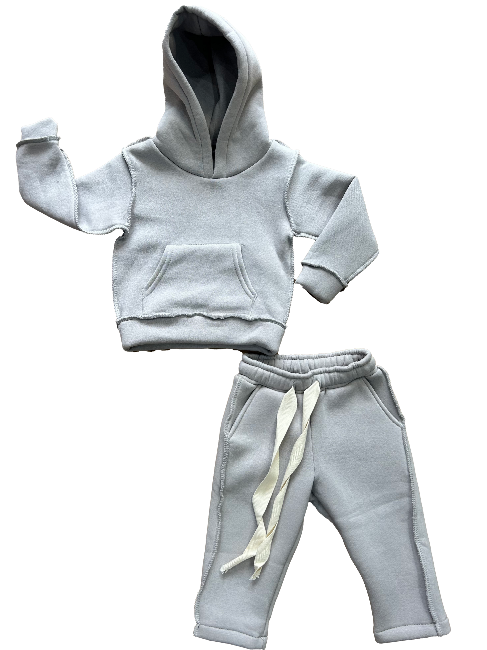 tuta completa per neonato grigia invernale