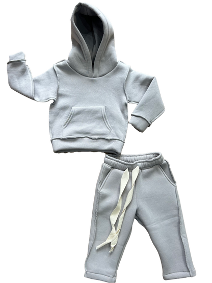 tuta completa per neonato grigia invernale