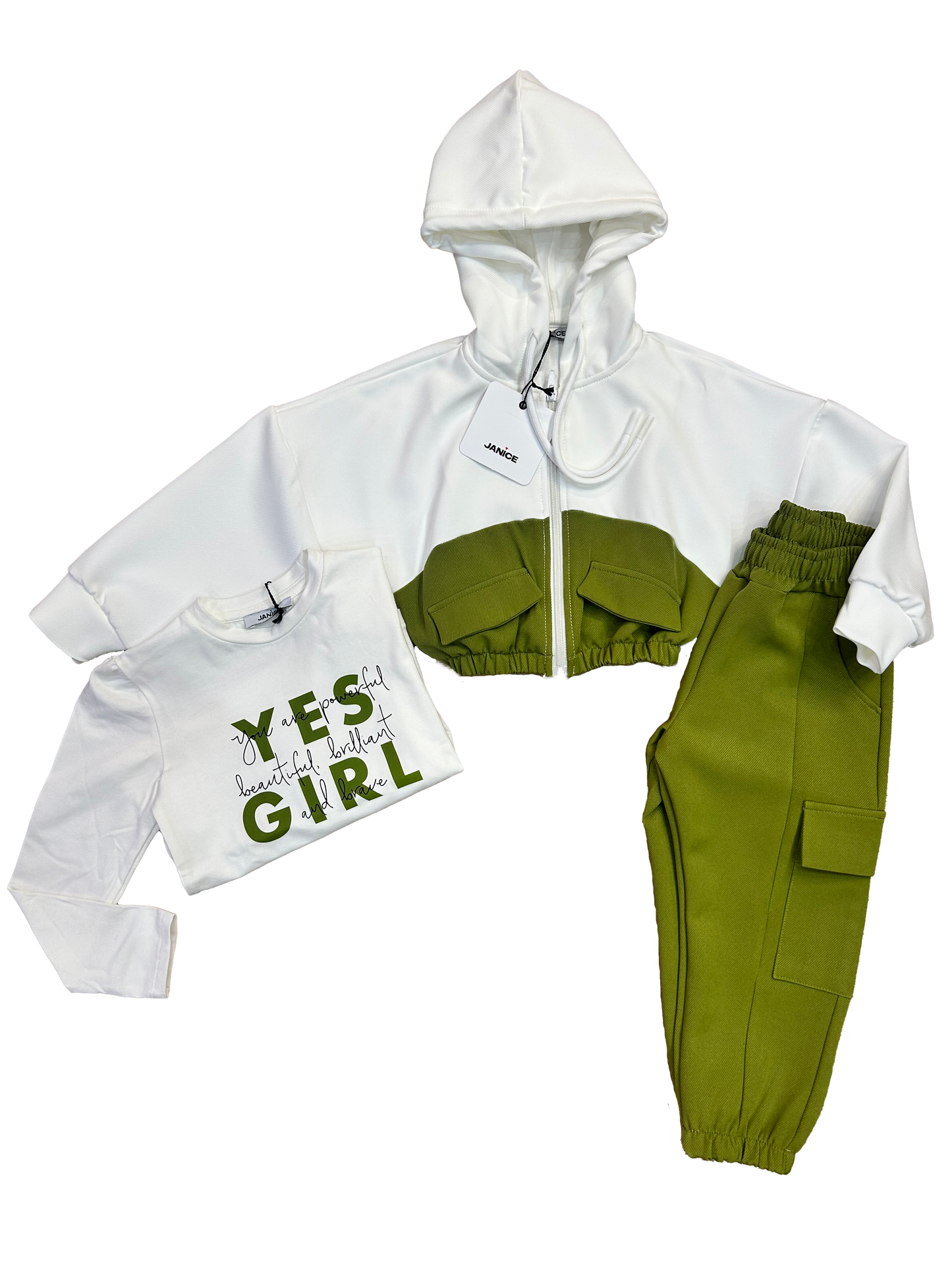 Pantalone tuta verde